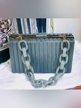 ZARA Emerald Acrylic Clutch